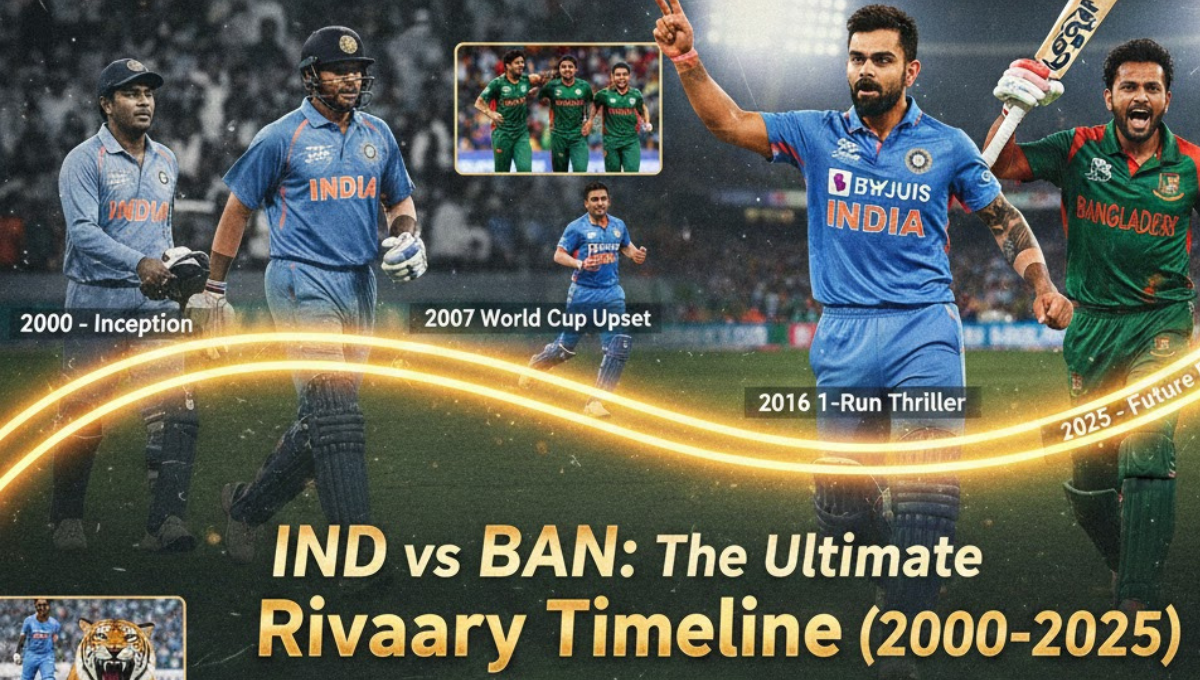 Bangladesh National Cricket Team vs India National Cricket Team Timeline